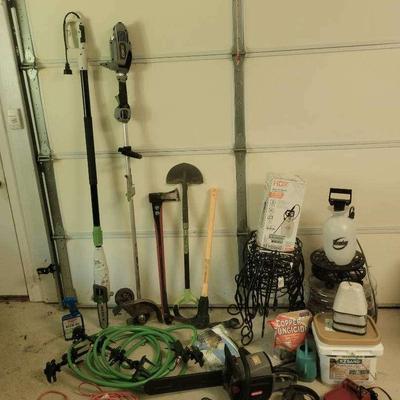 Electric Chainsaw With Yard Tools, Power Edger, Garden Sprayer & More