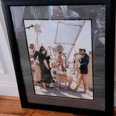 Rare Framed Marilyn Monroe “Some Like It Hot” Set Photograph – 30" x 26"