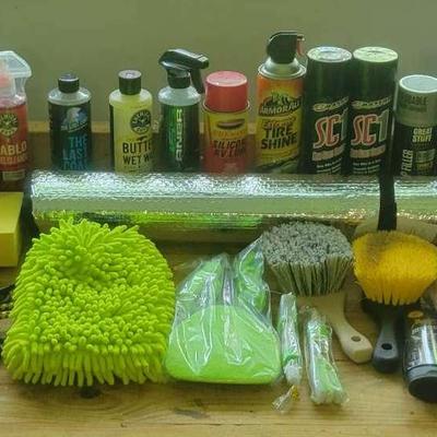 Tire Inflator, Detailing Products & Car Care Kit