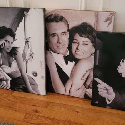 Cary Grant & Sophia Loren “Houseboat” Canvas Plus Audrey Hepburn, Elizabeth Taylor & More