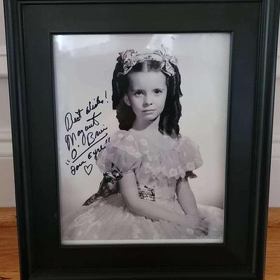 Autographed Margaret O’Brien “Jane Eyre” Photo – Custom Framed Classic Hollywood Collectible