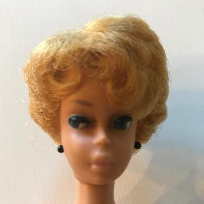 RARE Barbie-1961 white ginger bubble cut
