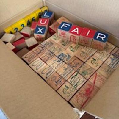 WWII military theme wood blocks