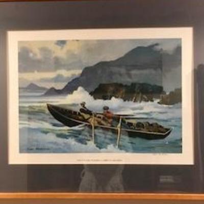 John Skelton Irish print-Into the Surf