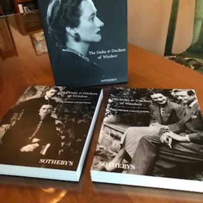 Sotheby's Auction Catalog of Duke and Duchess of Windsor Estate Sale--2 Volumes of Public and Private Collections