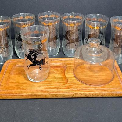 Refined Mid-Century Modern Glassware...Leaping Gazelle