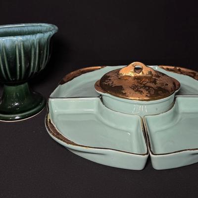 Vintage & Stunning Serving Set & Hull Pottery