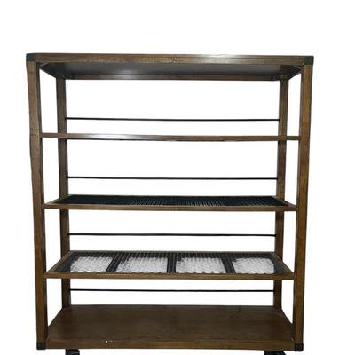 Awesome Industrial Style Rolling Shelf…  Don’t Miss This One!