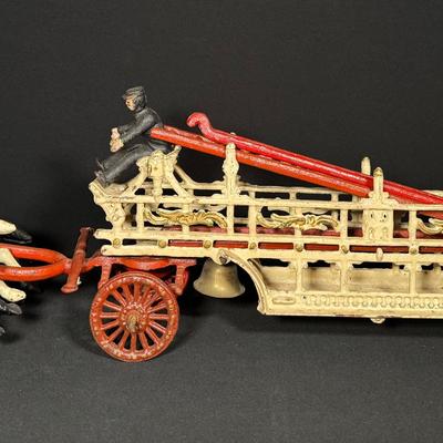 Horse Drawn, Retro Fire Dept Hook & Ladder