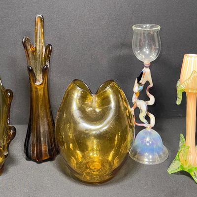 Stunning Collection of Hand-Blown and Antique Art Glass Decor