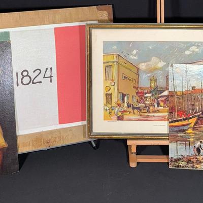 Beautiful Diverse Collection of Four Hispanic Vintage Art Pieces! 