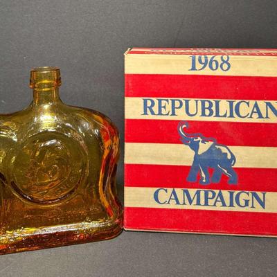 #1 Democratic Decanter Bottles…1968 Presidential Campaign