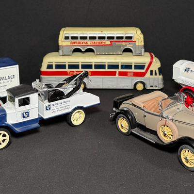Lot of Vintage Die-Cast and Tin Vehicles – Imperial Palace Promo Trucks, Danbury Mint, and More 