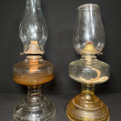 Hurricane Lamps… The Trusted Depression Glass Style Eagle Brand