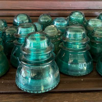 Sought After Insulators… Beautiful Blue Green!