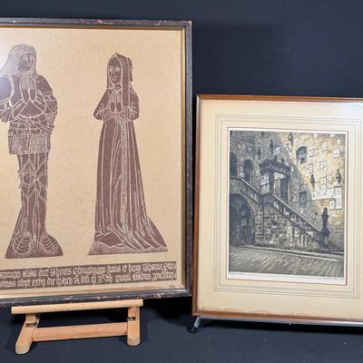 Eclectic Prints - Knight and Lady Rubbing and Florenz by Veit! 