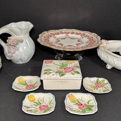 Delicate Vintage Porcelain & Lusterware Collection – Cottagecore-Inspired Charm