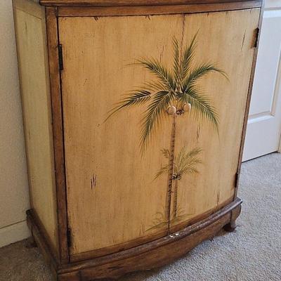 Palm Tree Theme Cabinet 