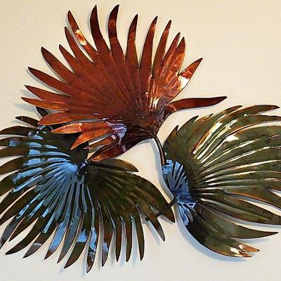 Metal Palm Leaf Wall Art