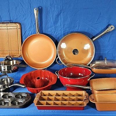 Pots (3), Pans (3) + Bakeware (8)