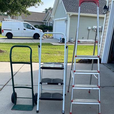 Ladder (1), Step Stool (1) + Hand Truck (1)