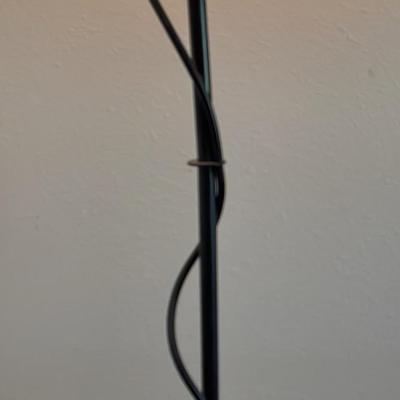 Tiffany Style 'Torchiere' Metal Floor Lamp
