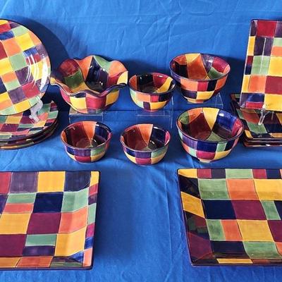Tabletops Gallery 'Caracas' Plates (10) + Bowls (6)