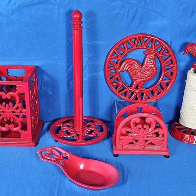 Cast Iron Red Kitchen Decor (6)