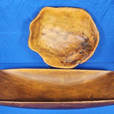 Carved Driftwood Bowls (2)