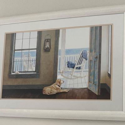 'Looking Over the Sea' by Zhen-Huan Lu Signed Art Print