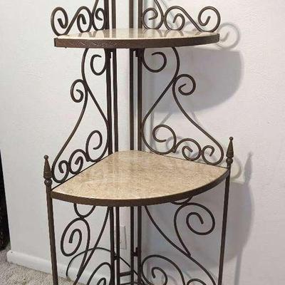 Heavy Metal Corner Shelf