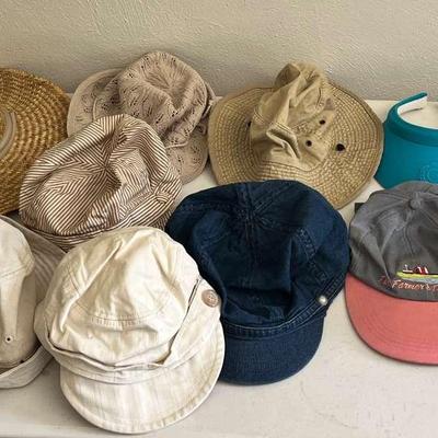 Mixed Summer Hat Styles - Straw, Bucket, Visor & More