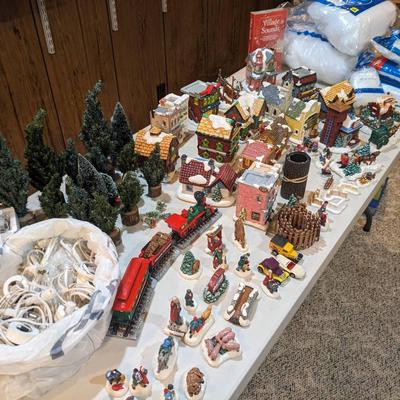 Hand painted Massive Christmas Village