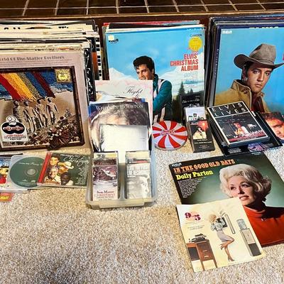 Vintage Vinyl & Cassette Treasures: Featuring Elvis, Dolly, and More