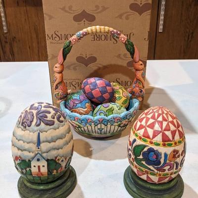 Jim Shore Eggs Collection 