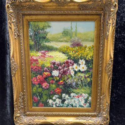 Landscape (Field of Flowers) Hand Painted Reproduction (1122)