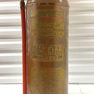 Brass Fire Extinguisher Lamp (1132)