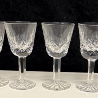 Set Of 6 Waterford Crystal Lismore Sherry Wine Glasses 