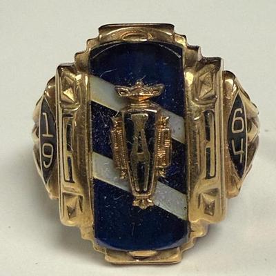 10k 1964 Vintage Class Ring 