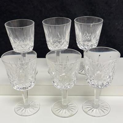 Set Of 6 Waterford Lismore White Wine Glass