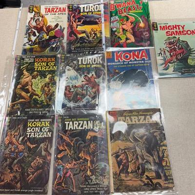 Comics Lot (10) Tarzan, Mighty Samson and more