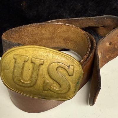 Original US Civil War Enlisted Belt And Buckle 