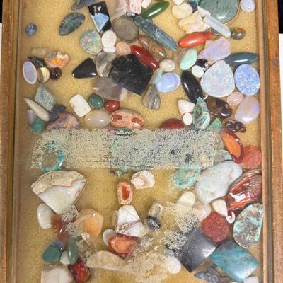 Various Colors Rocks In Frame
