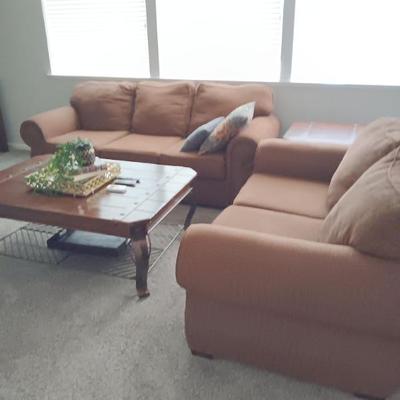 Sofa 85L x 37W
Loveseat 65L x 37W
