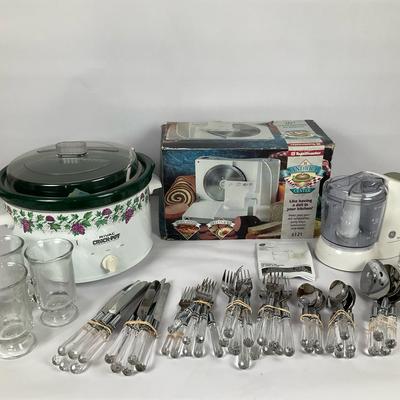 Vintage Kitchen Appliance and Flatware Set
