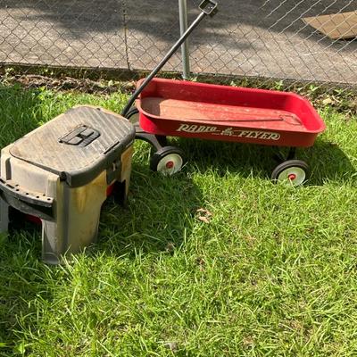 Radio Flyer Wagon And Craftsman Seated Toolbox 