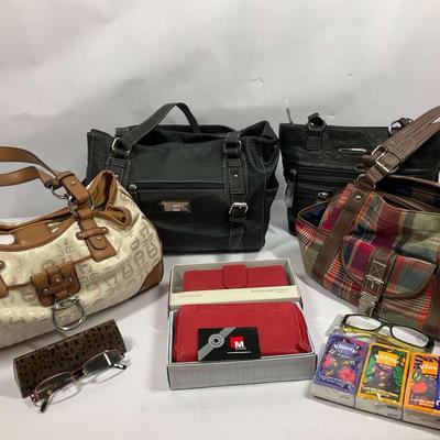 Stylish Handbags, Wallets, and Accessories Assortment