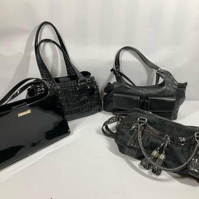 Stylish Assortment of Black Handbags
