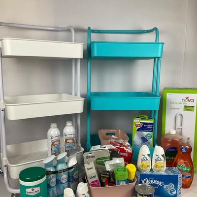 Rolling Carts & Cleaning Supply Bundle