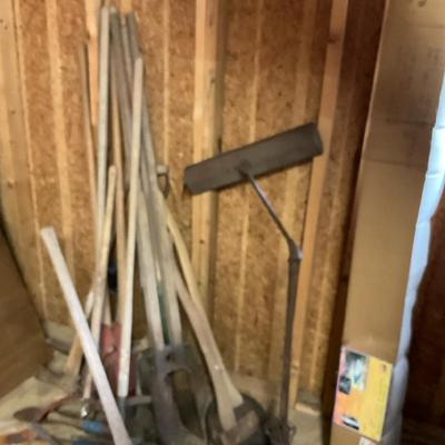 Yard And Garden Tools And Umbrella 